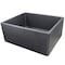 Nantucket Sinks 23-Inch Farmhouse Fireclay Sink with Matte Black Finish FCFS2418S-MatteBlack - alternate 1
